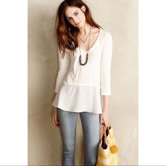 ✨HP✨Melia Peplum Tee✨  - Picture 1 of 5